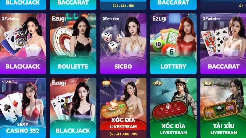 Bộ sưu tập trò chơi livestream Tin88 đỉnh cao